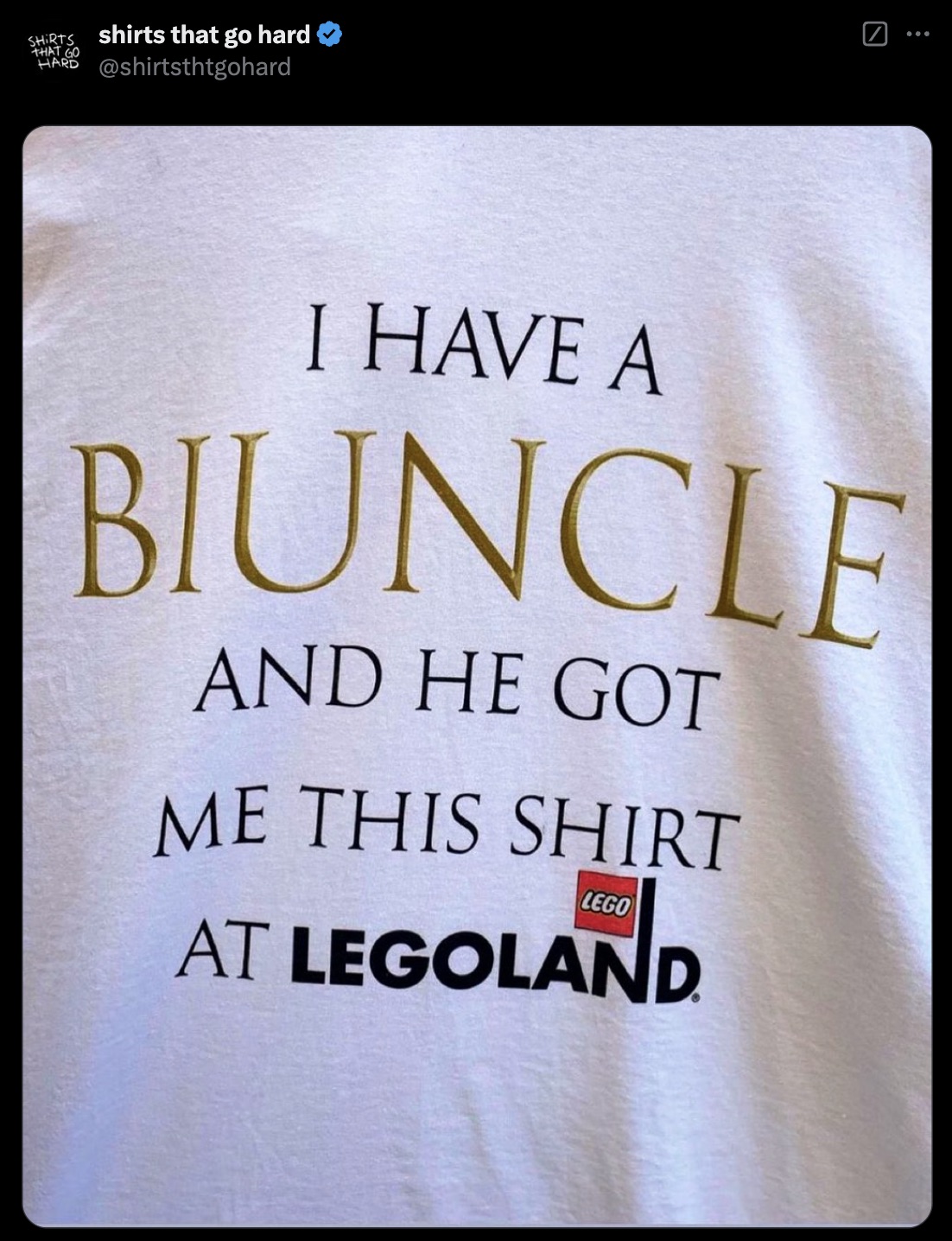 book - Shirts shirts that go hard Hard That Go I Have A Biuncle And He Got Me This Shirt Lego At Legoland